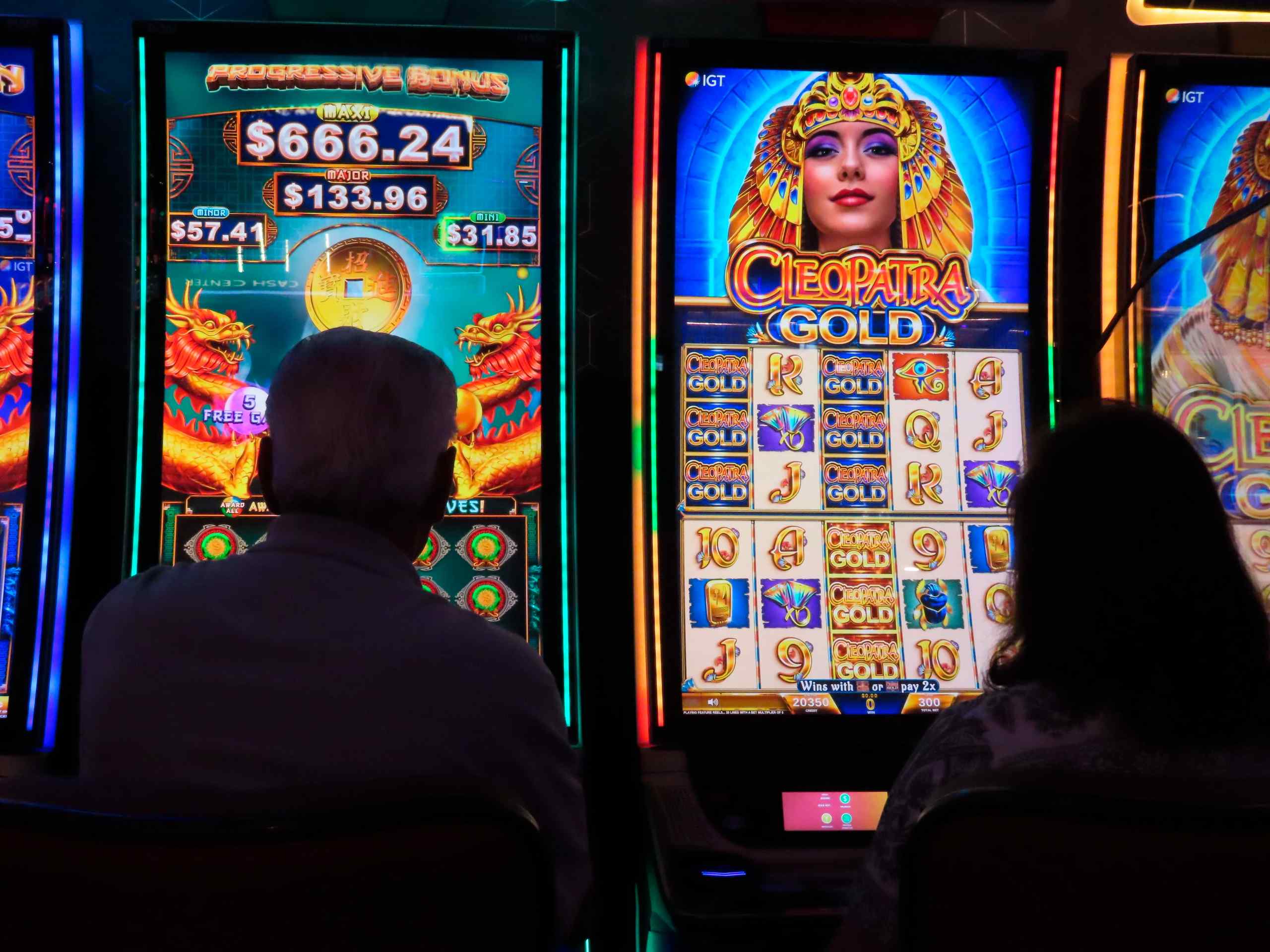 A pair of slots including the immensely popular Cleopatra Gold